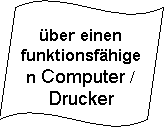 Welle: ber einen funktionsfhigen Computer / Drucker verfgen

